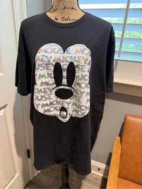Disney Holographic Mickey Graphic Unisex Tee